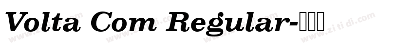 Volta Com Regular字体转换